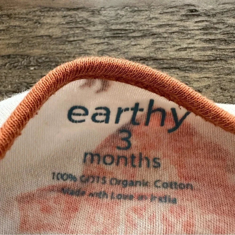Earthy baby 3 months Organic Cotton Two Way Zip Up Sleeper Farm Animals Cow Barn